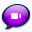 iChat Purple Icon 32x32 png